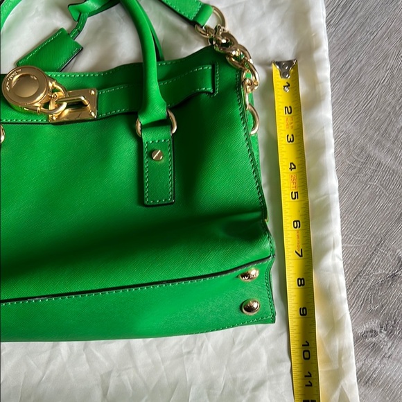 Michael Kors Green Satchel with Gold Hardware - Picture 8 of 11